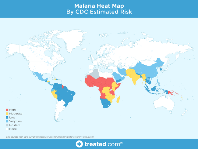 Malaria heat map