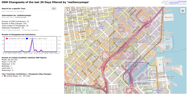 Resiliency Map uploaded to OSM