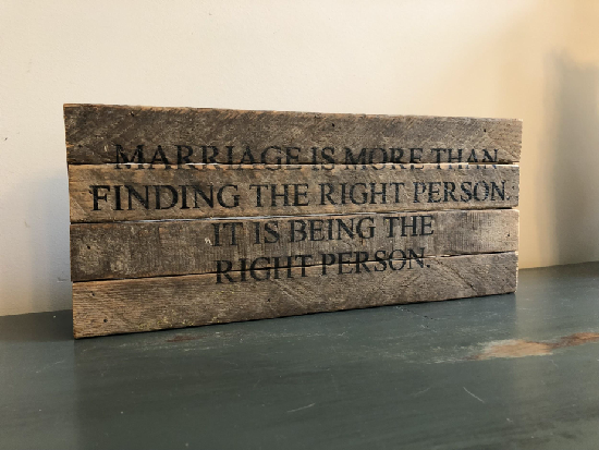 Marriage sign