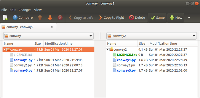 file comparison tool linux