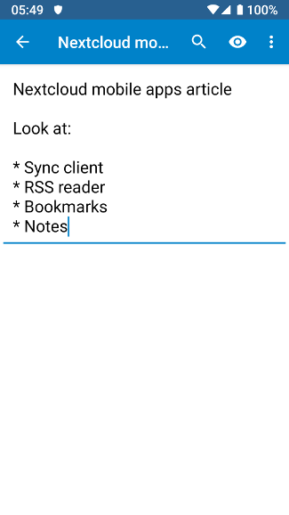 Nextcloud Notes app