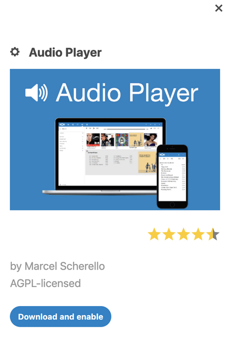 Nextcloud Audio Player