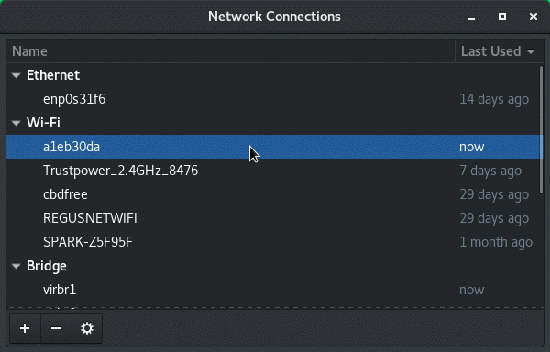 Network Manager Connection Editor