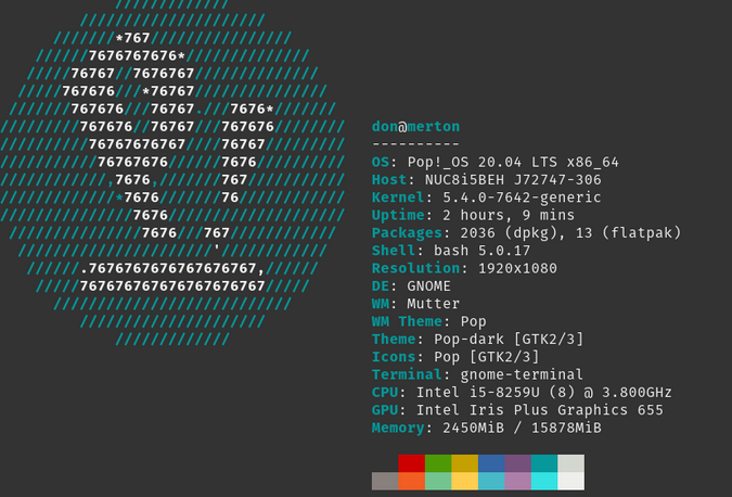 NUC performance specs