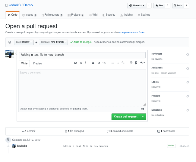 git pull request