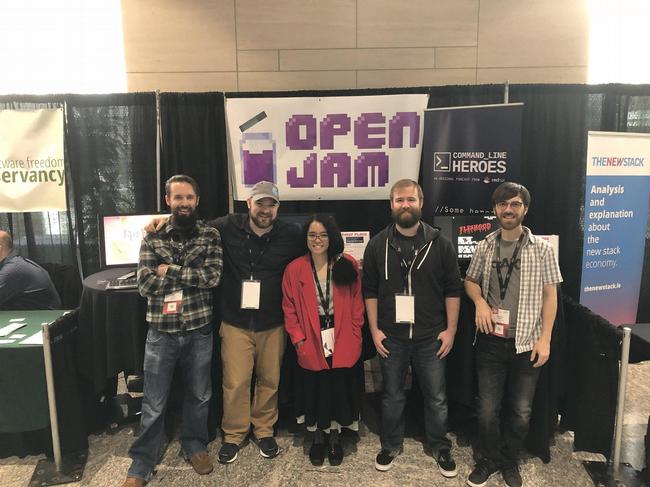 Participants at Open Jam 2018