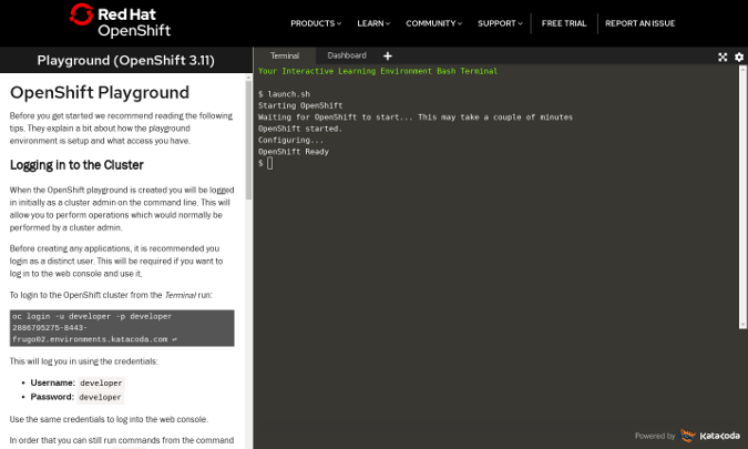 OpenShift Playground