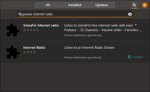 GNOME Internet Radio plugin
