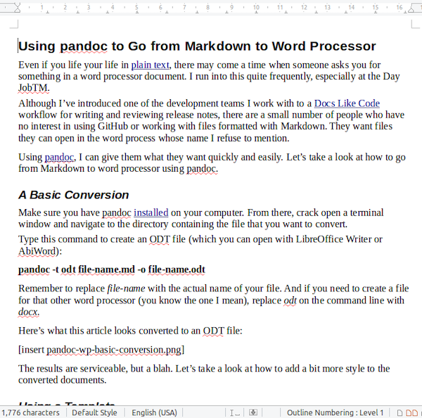 convert markdown docx to pandoc docs pandoc word processor using files Convert to Markdown