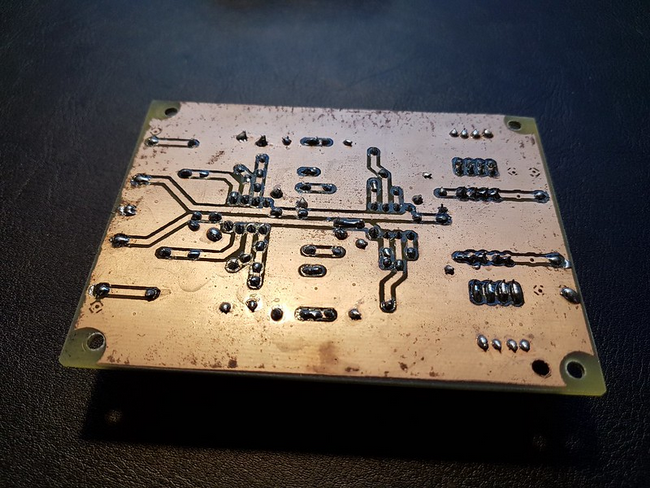 Bottom of the phono stage board