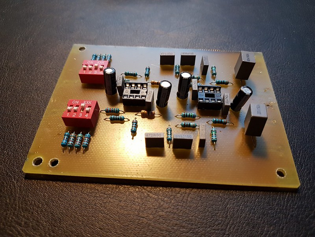 Phono stage board top
