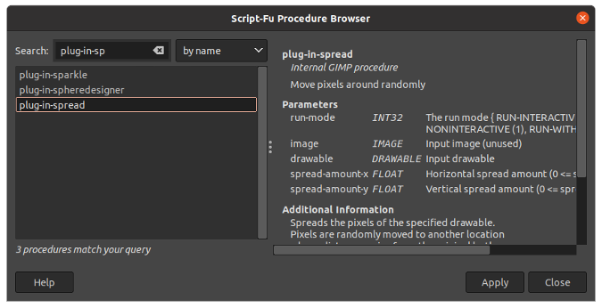 open scripts in gimp 2.8.22