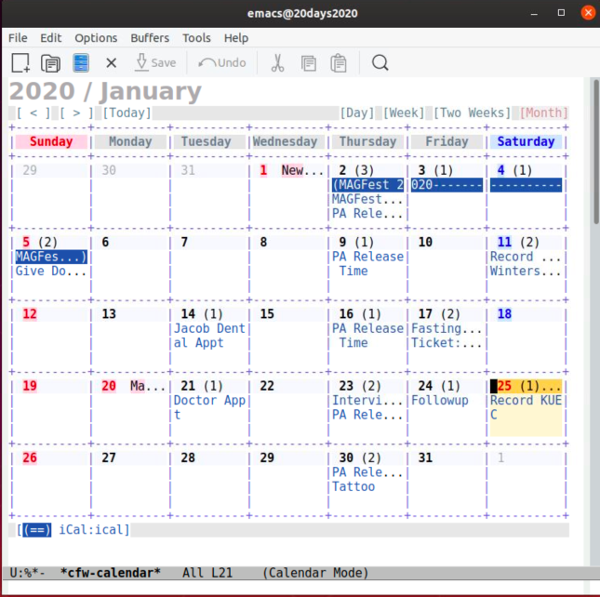 Send email and check your calendar with Emacs