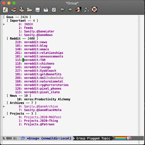 Mail, Reddit, and RSS feeds with Gnus