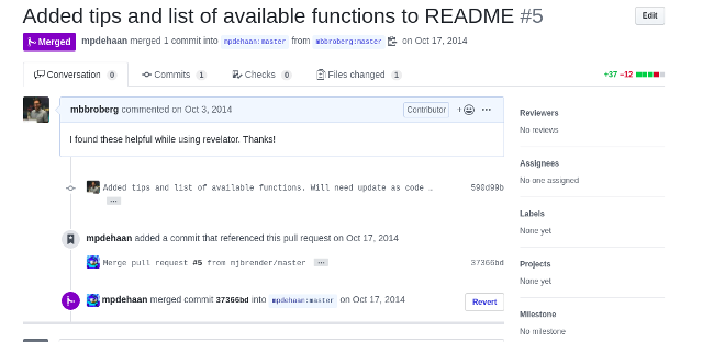 Pull request for documents