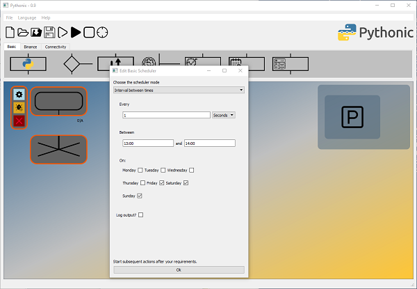 Pythonic scheduler