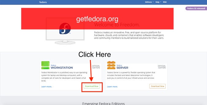 Download Fedora