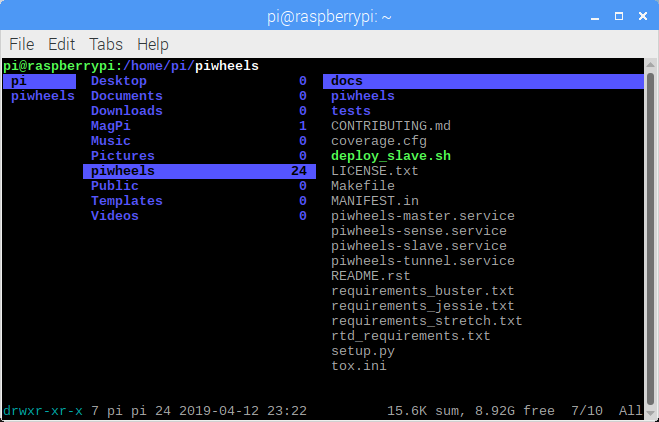 Navigating directories in Ranger