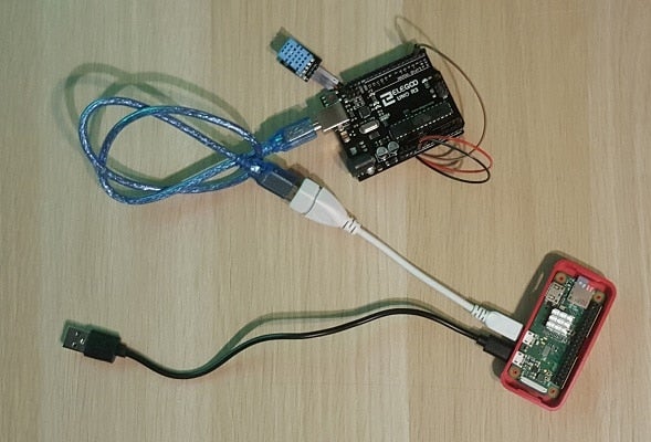 Raspberry Pi Arduino weather station