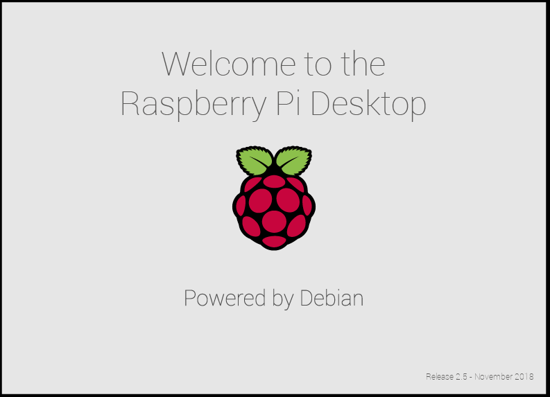 Raspian boot screen