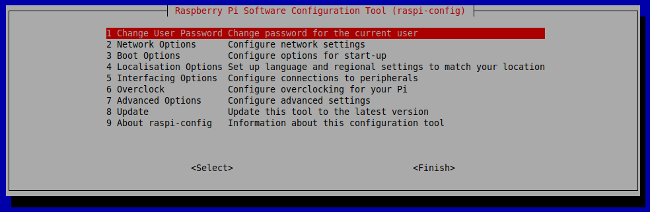 Raspberry Pi configuration tool