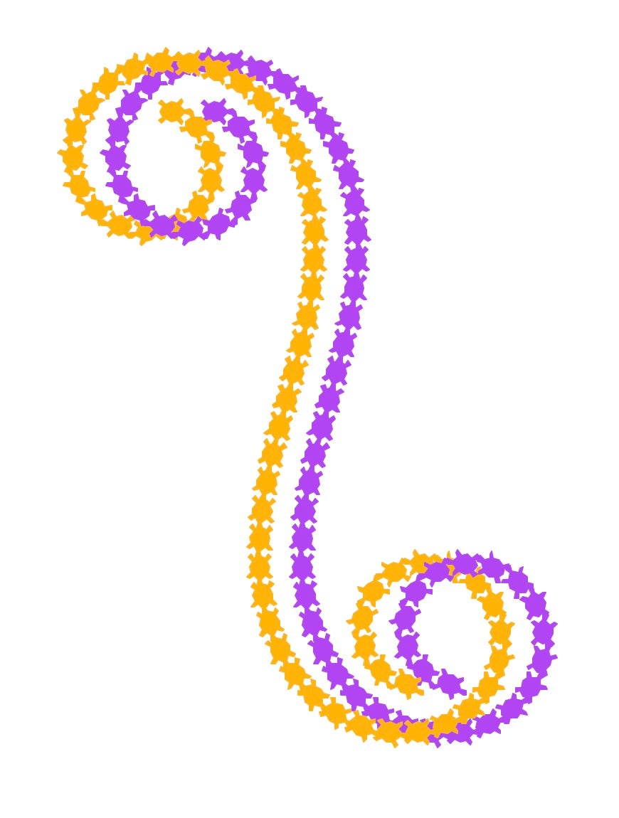 Logo drawn snake