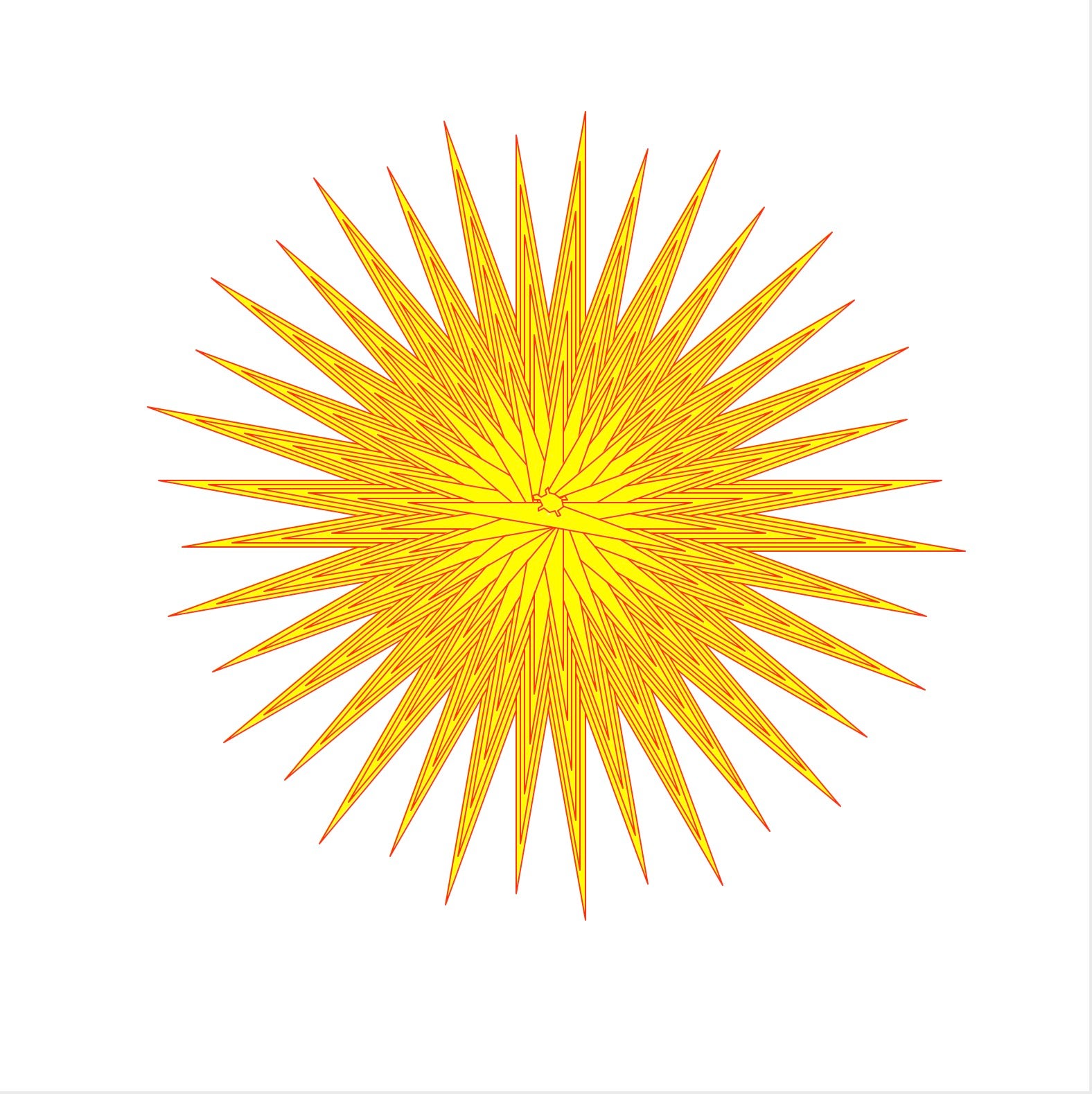 Logo drawn sunburst