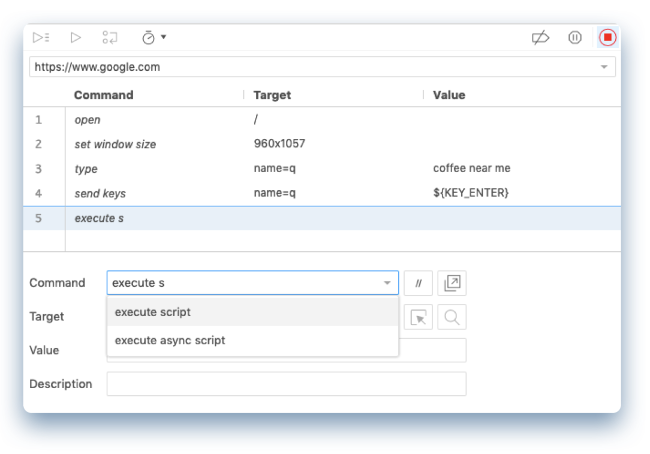 Selenium IDE's command line