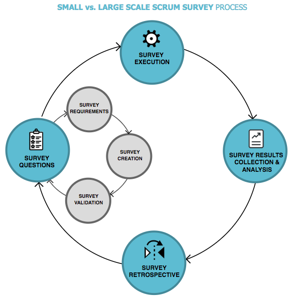 Small scale scrum survey process