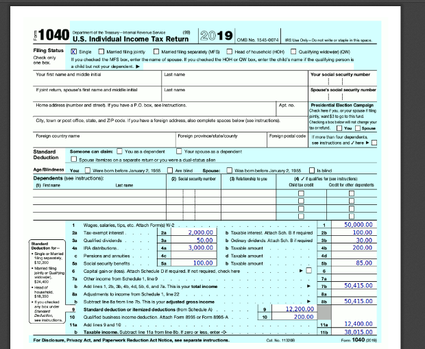 Tax return