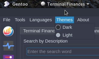Terminal Finances Light Theme