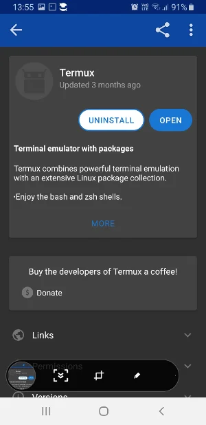 Termux on F-Droid