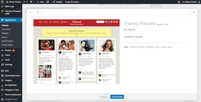 Themify screenshot