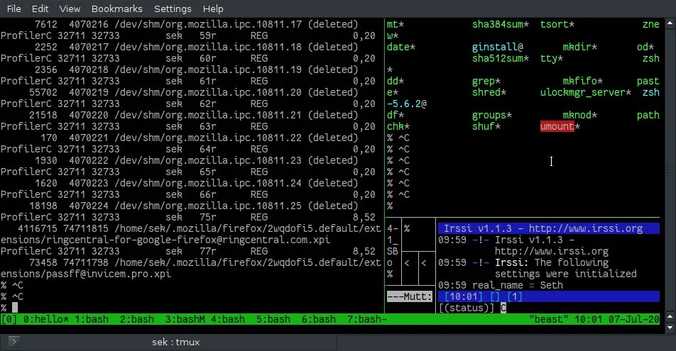 tmux golden ratio