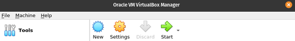 Create a new VirtualBox