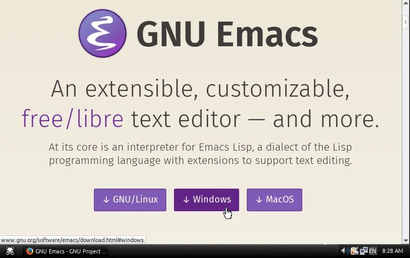 emacs text editor download