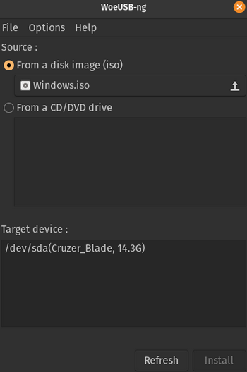 WoeUSB-ng UI
