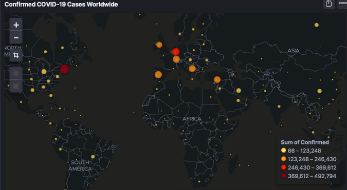 Coronavirus hotspots