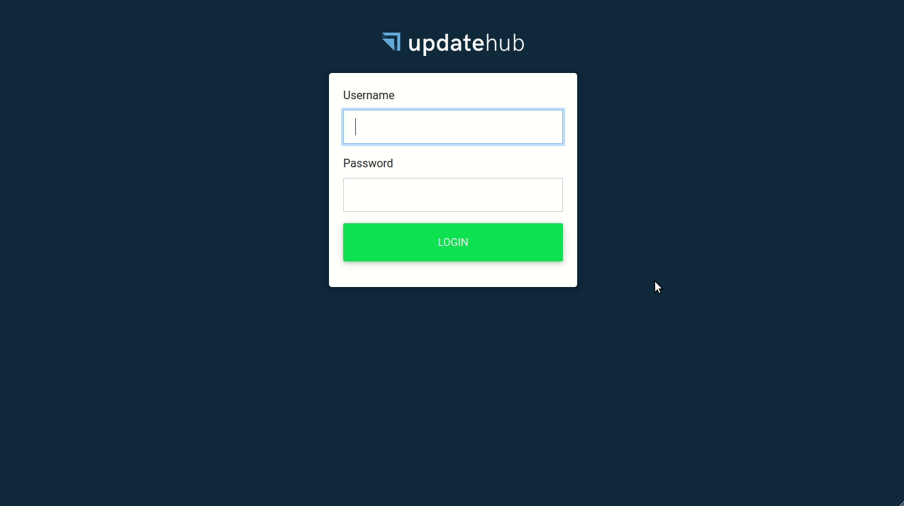 Device section on the UpdateHub CE