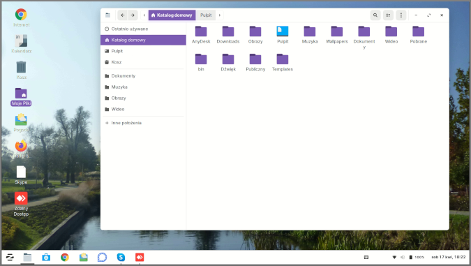 Zorin OS home folder